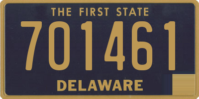 DE license plate 701461