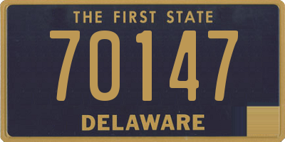 DE license plate 70147