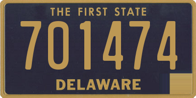 DE license plate 701474