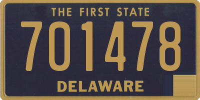 DE license plate 701478
