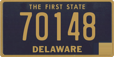 DE license plate 70148
