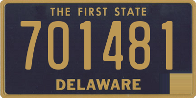 DE license plate 701481