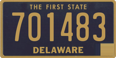 DE license plate 701483