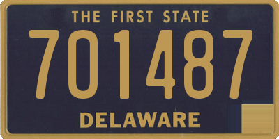 DE license plate 701487