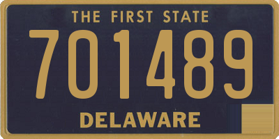 DE license plate 701489