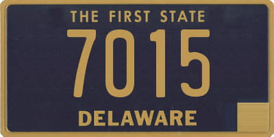 DE license plate 7015