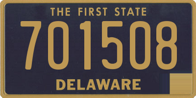 DE license plate 701508