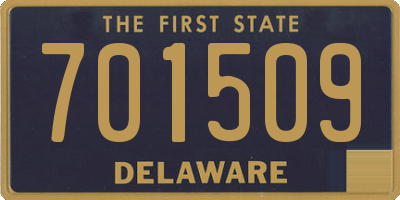 DE license plate 701509