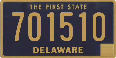 DE license plate 701510