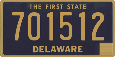 DE license plate 701512