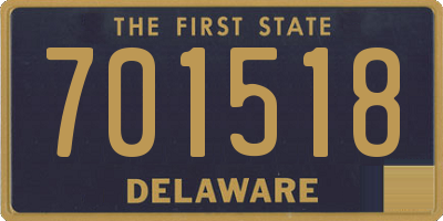 DE license plate 701518