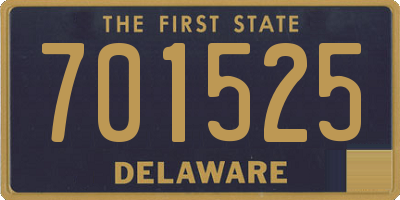DE license plate 701525