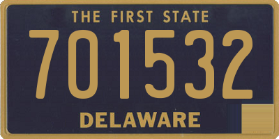 DE license plate 701532