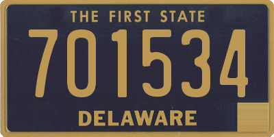DE license plate 701534