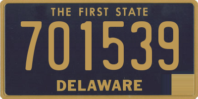DE license plate 701539
