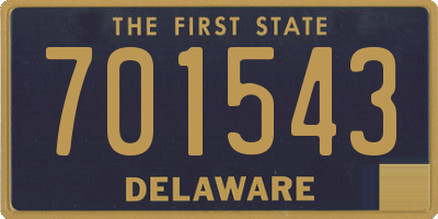 DE license plate 701543