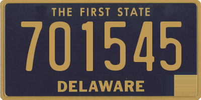 DE license plate 701545