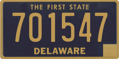 DE license plate 701547