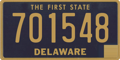DE license plate 701548