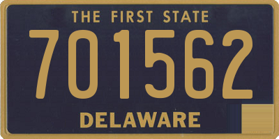 DE license plate 701562