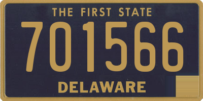 DE license plate 701566