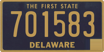 DE license plate 701583