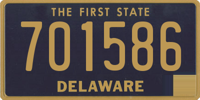 DE license plate 701586