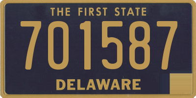 DE license plate 701587
