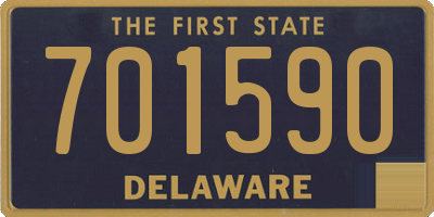 DE license plate 701590