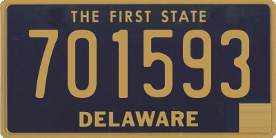 DE license plate 701593