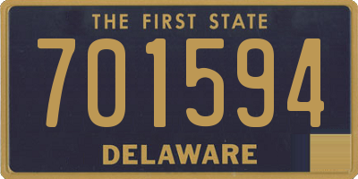 DE license plate 701594