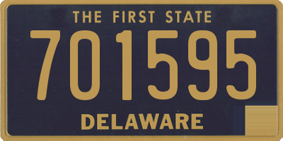 DE license plate 701595