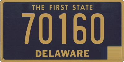 DE license plate 70160