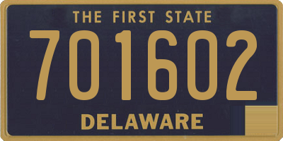 DE license plate 701602