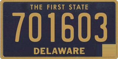DE license plate 701603