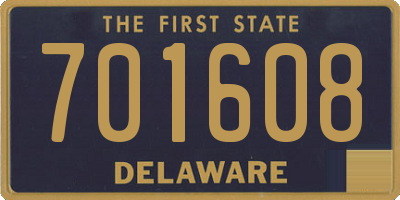 DE license plate 701608