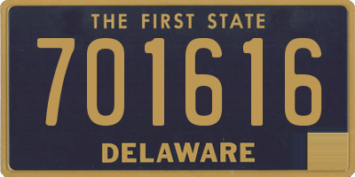 DE license plate 701616