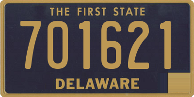DE license plate 701621