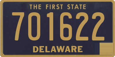 DE license plate 701622
