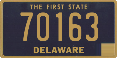 DE license plate 70163