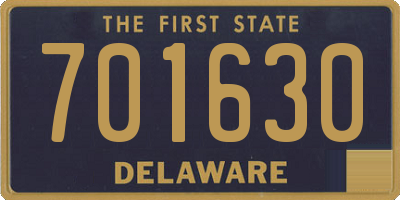 DE license plate 701630