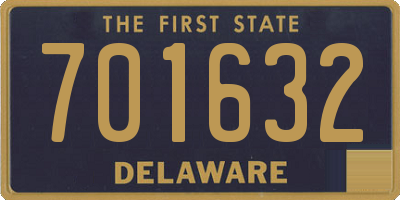 DE license plate 701632