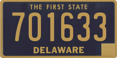 DE license plate 701633