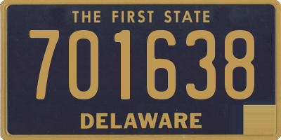 DE license plate 701638