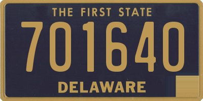 DE license plate 701640