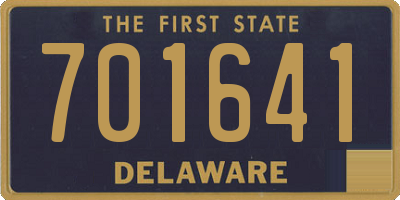 DE license plate 701641