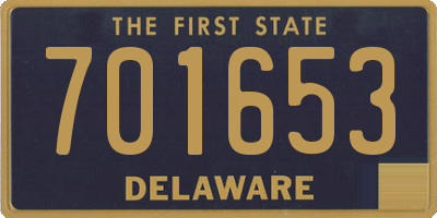 DE license plate 701653