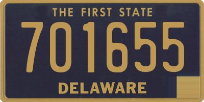 DE license plate 701655