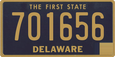 DE license plate 701656