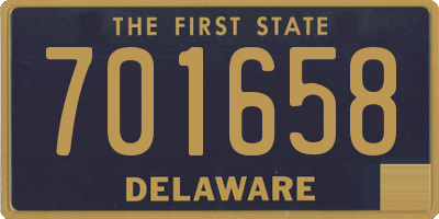 DE license plate 701658